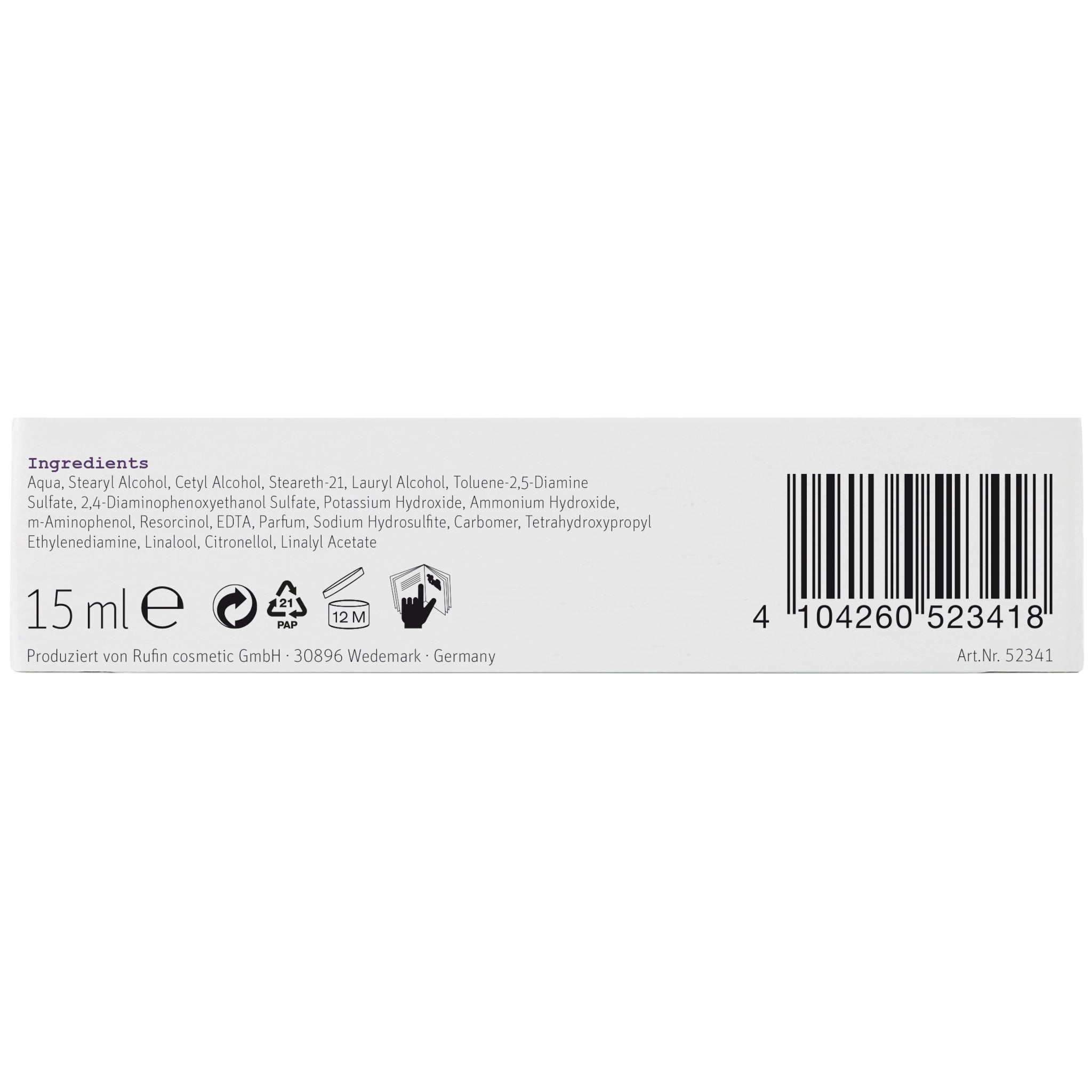 ProfiLine by swiss o par Wimpernfarbe blauschwarz 15ml-Profiline by swiss o par-Selective Shop