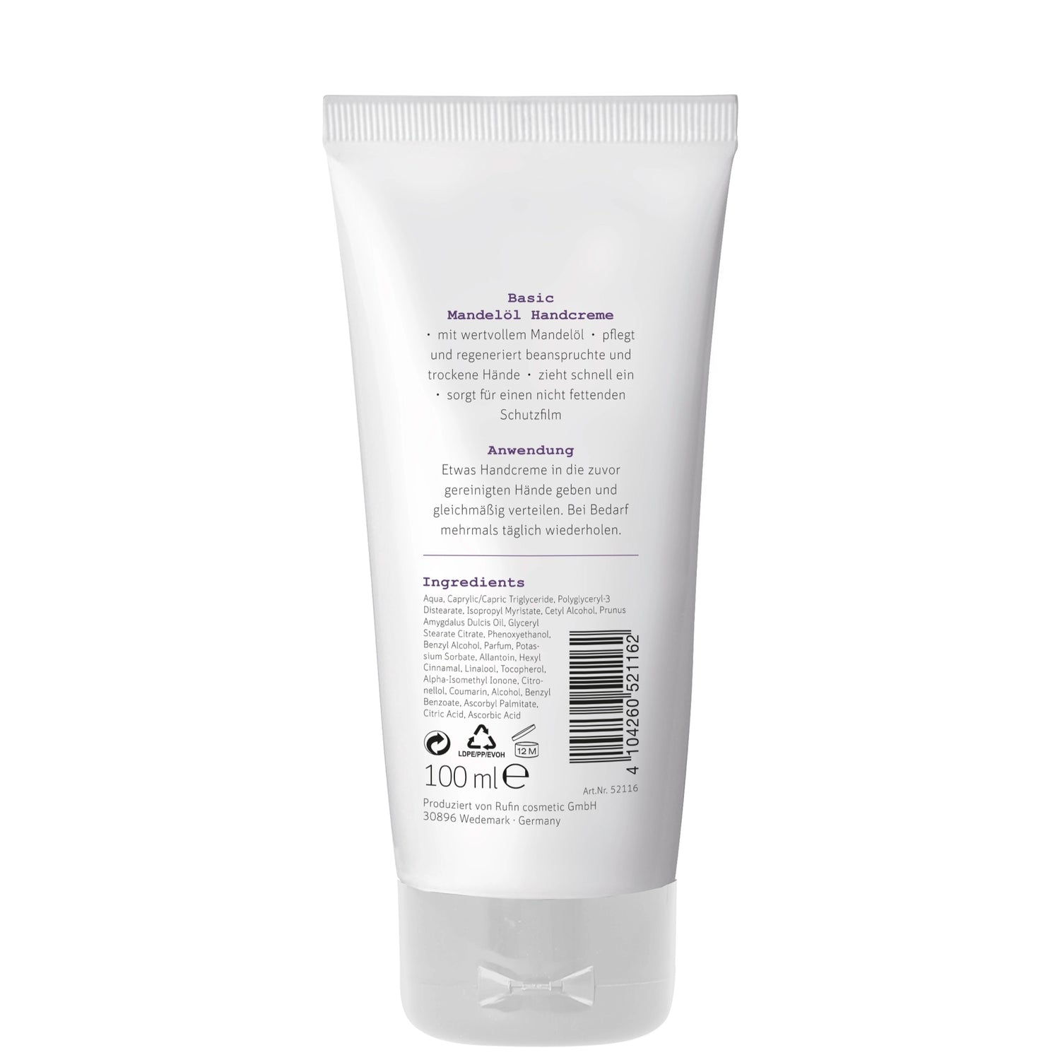 ProfiLine by swiss o par Basispflege Mandelöl Handcreme 100ml