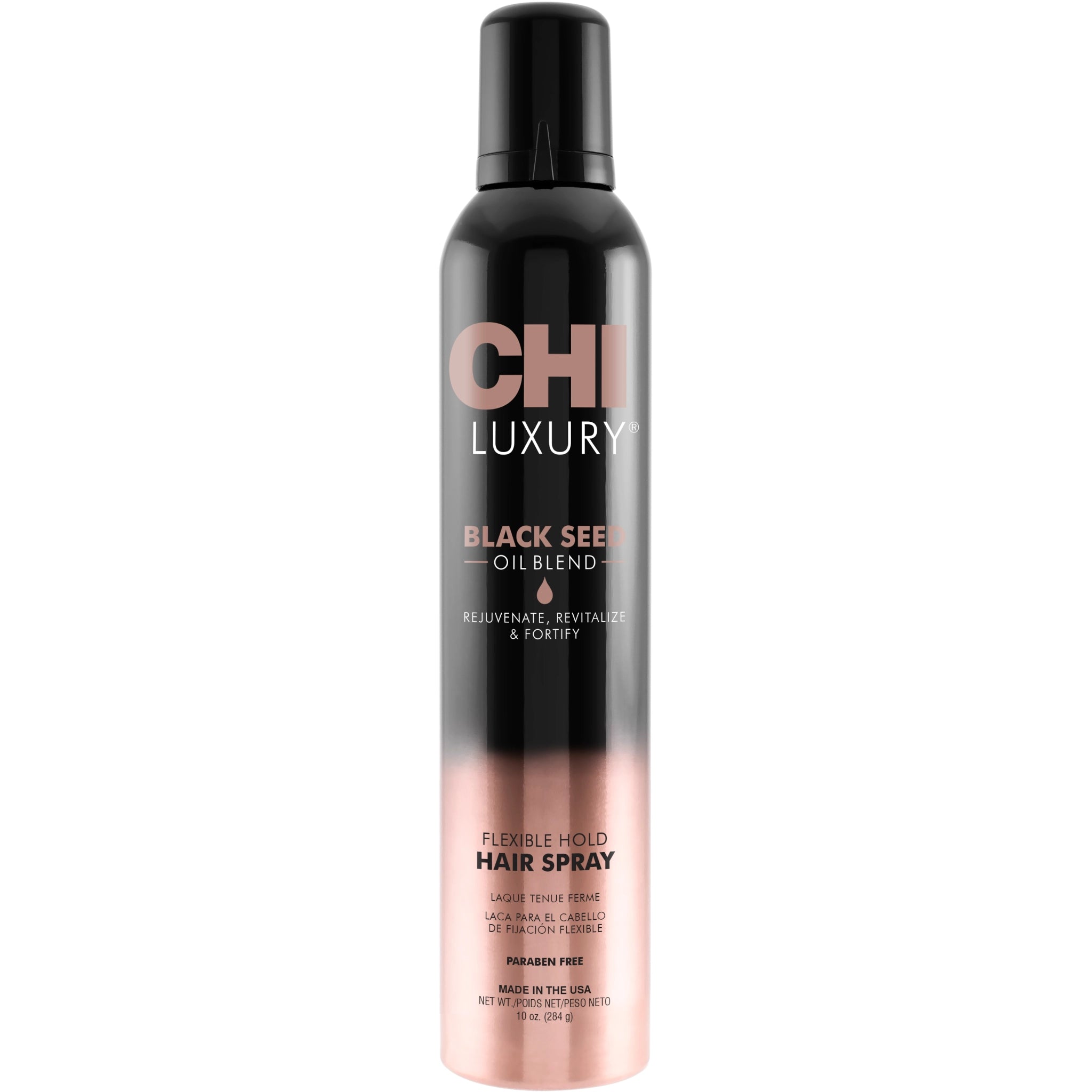 CHI Essential Oils Black Seed Oil Flexible Hold Hairspray 284ml - Haarspray - Selective Shop