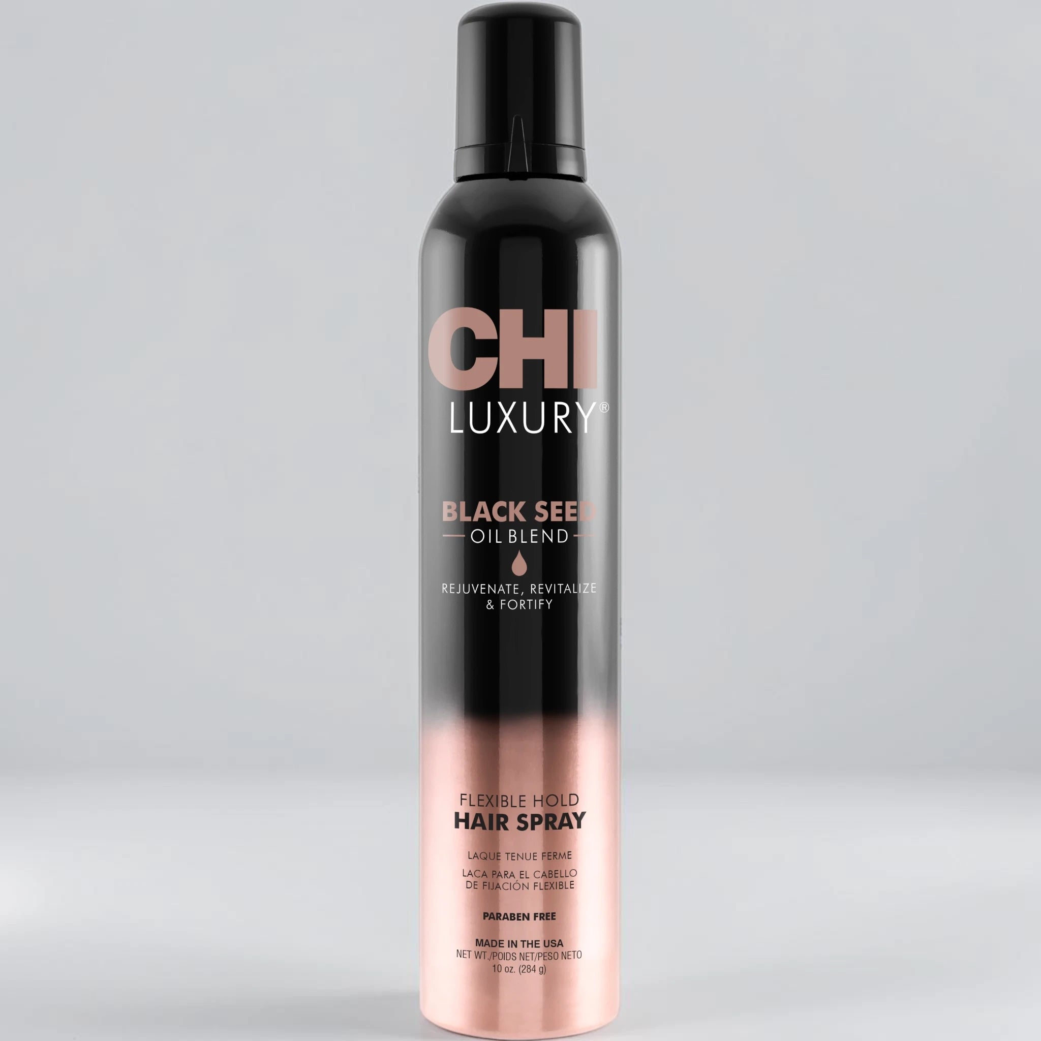 CHI Essential Oils Black Seed Oil Flexible Hold Hairspray 284ml - Haarspray - Selective Shop