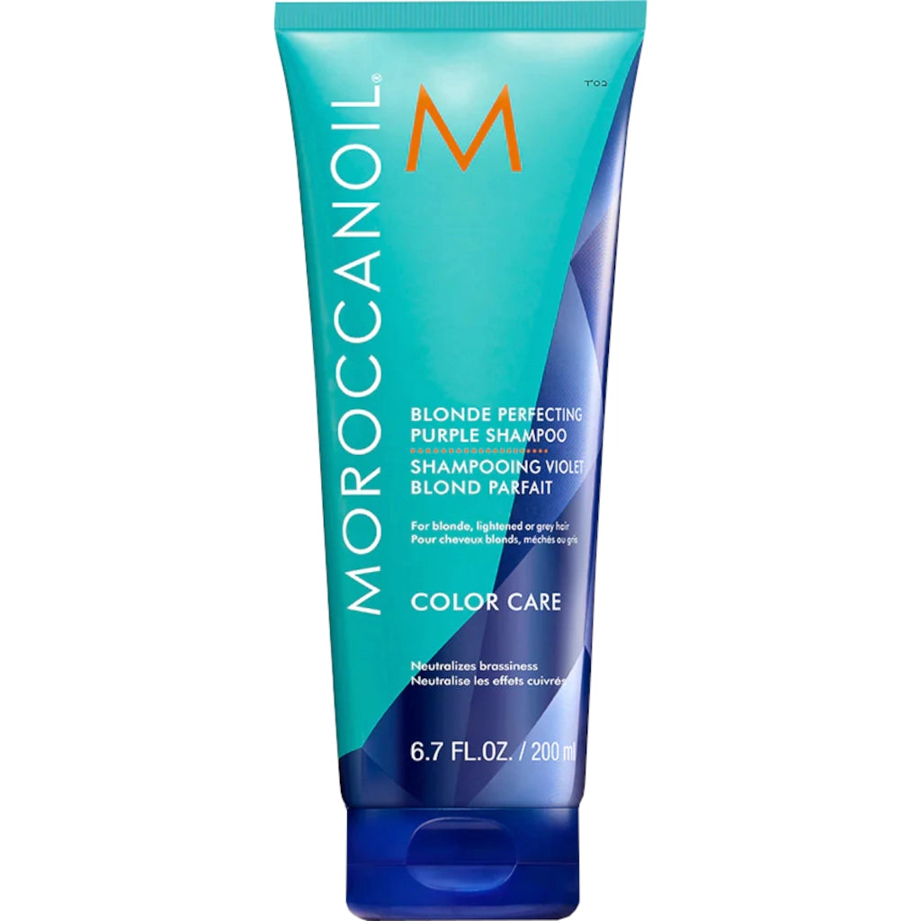 Moroccanoil Blonde Perfecting Purple Shampoo 200ml-Selective Shop