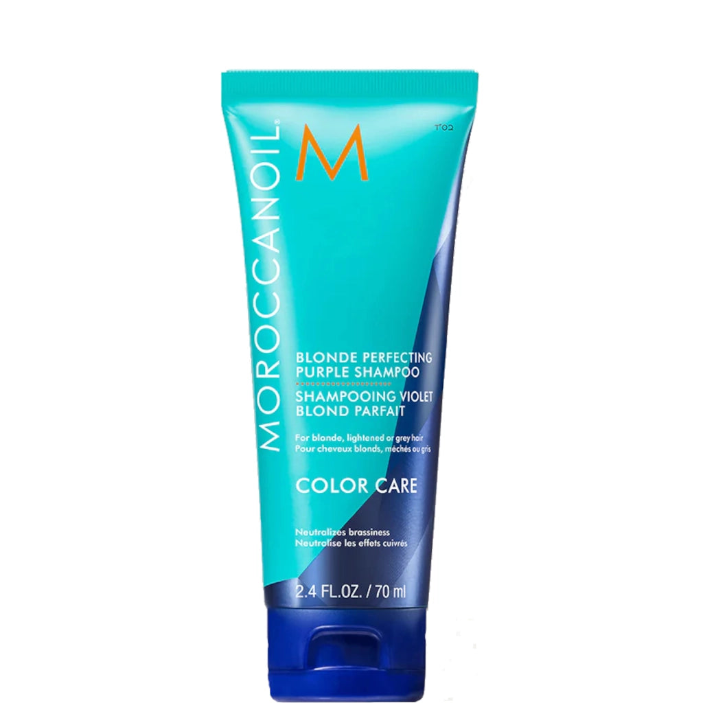 Moroccanoil Blonde Perfecting Purple Shampoo 70ml-Selective Shop