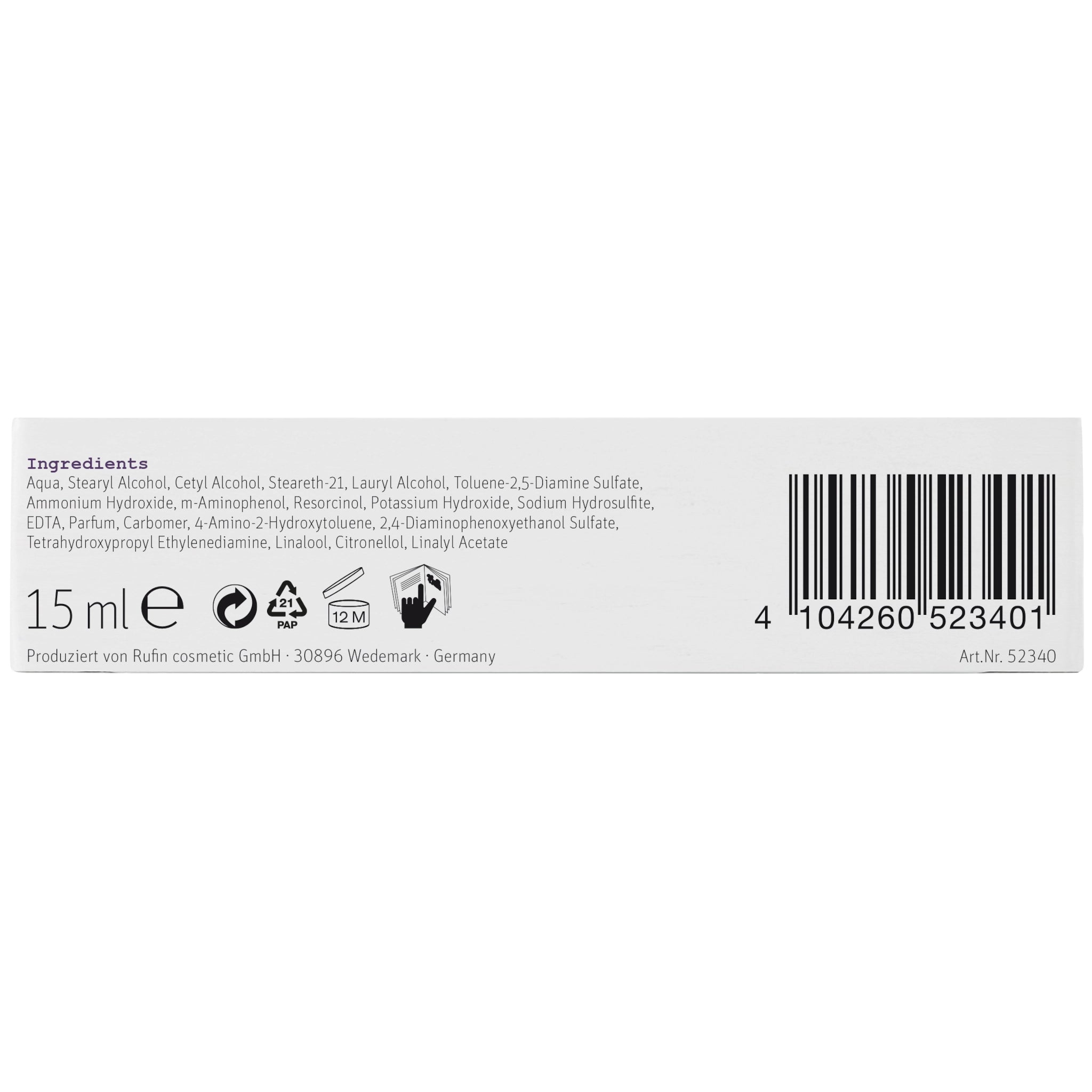 ProfiLine by swiss o par Wimpernfarbe tiefschwarz 15ml-Profiline by swiss o par-Selective Shop